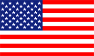 USA flag, languag English